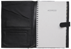 Faux Leather Tab Journal with Address Book