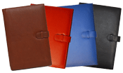 British Tan, Red, Blue, Black Leather Writing Tab Journals