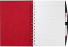 Red Spiral Writing Journal with Lined Paper